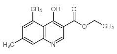 4-羟基-5,7-二甲基喹啉-3-羧酸乙酯结构式