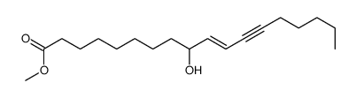 methyl 9-hydroxyoctadec-10-en-12-ynoate结构式