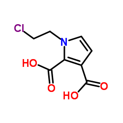 1-(2-氯乙基)-1H-吡咯-2,3-二羧酸结构式