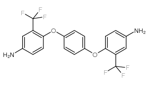 1,4-双(2-三氟甲基4-氨基苯氧基)苯结构式