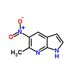 6-Methyl-5-nitro-1H-pyrrolo[2,3-b]pyridine structure
