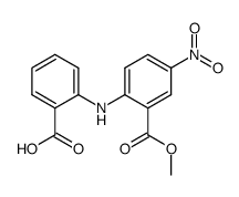 2-(2-Carboxy-phenylamino)-5-nitro-benzoic acid methyl ester Structure