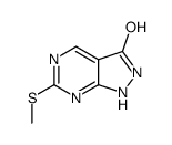 6-(Methylthio)-1H-pyrazolo[3,4-d]pyrimidin-3(2H)-one Structure