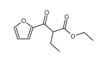 2-ethyl-3-[2]furyl-3-oxo-propionic acid ethyl ester结构式