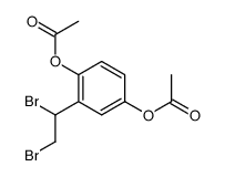 1,4-diacetoxy-2-(1,2-dibromo-ethyl)-benzene结构式