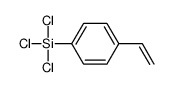 trichloro-(4-ethenylphenyl)silane结构式