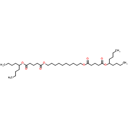 双(1-丁基戊基)癸烷-1,10-二戊二酸二酯结构式