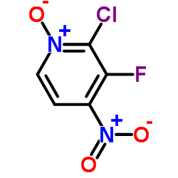2-氯-3-氟-4-硝基吡啶氮氧化物结构式