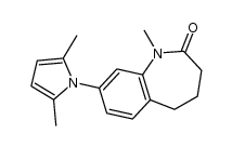 8-(2,5-dimethyl-pyrrol-1-yl)-1-methyl-1,3,4,5-tetrahydro-benzo[b]azepin-2-one Structure