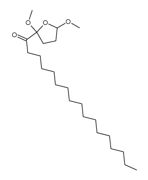 1-(2,5-dimethoxy-tetrahydro-furan-2-yl)-heptadecan-1-one结构式