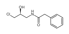 (S)-N-(3-chloro-2-hydroxypropyl)-2-phenylacetamide结构式