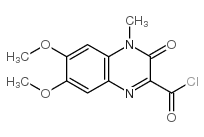 3-氯羰基-6,7-二甲氧基-1-甲基-2(1H)-喹喔啉结构式