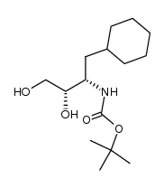 (2S,3S)-3-[(tert-butoxycarbonyl)amino]-4-cyclohexyl-1,2-butanediol Structure