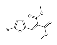 dimethyl 2-[(5-bromofuran-2-yl)methylidene]propanedioate Structure