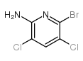 2-氨基-3,5-二氯-6-溴吡啶结构式
