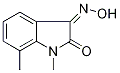 (3Z)-1,7-Dimethyl-1H-indole-2,3-dione 3-oxime Structure