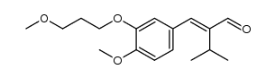 2-(3-(3-methoxypropoxy)-4-methoxybenzylidene)-3-methylbutanal结构式