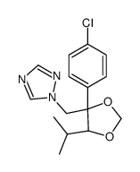 1-[[(4S,5R)-4-(4-chlorophenyl)-5-propan-2-yl-1,3-dioxolan-4-yl]methyl]-1,2,4-triazole Structure