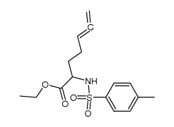 ethyl 2-(p-tolylsulphonylamino)hepta-5,6-dienoate Structure
