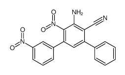 2-氨基-6-苯基-4-(m-硝基--苯基)-3-硝基苯甲腈结构式