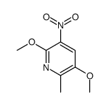 2,5-dimethoxy-6-methyl-3-nitropyridine Structure