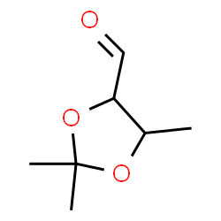 1,3-Dioxolane-4-carboxaldehyde, 2,2,5-trimethyl-, cis- (9CI) Structure