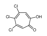 4,5,6-trichloro-2-hydroxycyclohepta-2,4,6-trien-1-one Structure