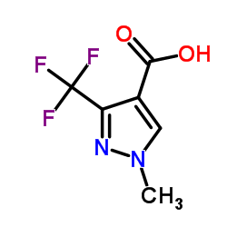 1-甲基-3-三氟甲基-1H-吡唑-4-羧酸结构式