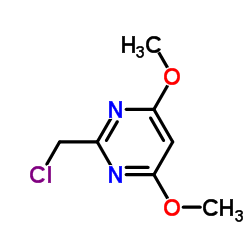 2-(氯甲基)-4,6-二甲氧基嘧啶结构式