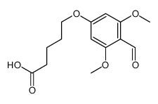 5-(4-formyl-3,5-dimethoxyphenoxy)pentanoic acid结构式