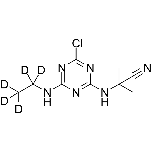 Cyanazine-d5 Structure
