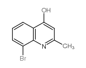 8-Bromo-4-hydroxy-2-methylquinoline Structure