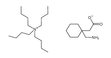 1-(aminomethyl)cyclohexaneacetic acid tetrabutylammonium salt结构式