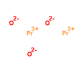 oxygen(2-);praseodymium(3+) Structure