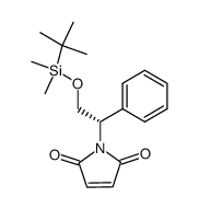 (S)-1-<2-<<(1,1-Dimethylethyl)dimethylsilyl>oxy>-1-phenylethyl>-1H-pyrrole-2,5-dione Structure