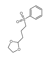 2-[3-(Phenylsulfonyl)propyl]-1,3-dioxolane Structure