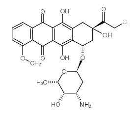 14-氯柔红霉素结构式