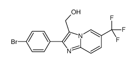 2-(4-溴苯基)-6-(三氟甲基)咪唑并[1,2-a]吡啶-3-甲醇结构式