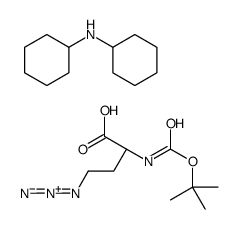N-Boc-4-叠氮-L-高丙氨酸 二环己基铵盐结构式