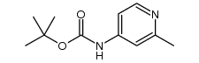 tert-butyl N-(2-methylpyridin-4-yl)carbamate结构式