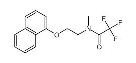 2,2,2-trifluoro-N-methyl-N-(2-(naphthalen-1-yloxy)ethyl)acetamide结构式