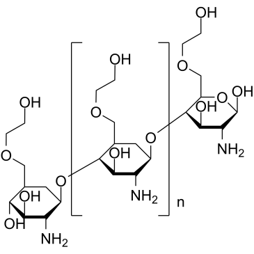 羟乙基脱乙酰壳多糖结构式