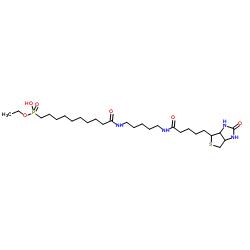 10-Ethoxyphosphinyl-N-biotinamidopentyldecanamide Structure
