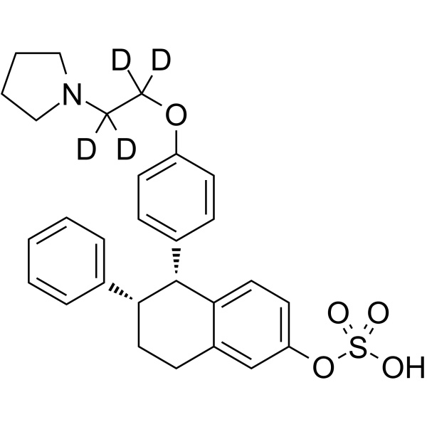 Lasofoxifene sulfate-d4结构式