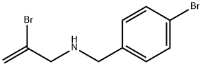 (4-溴苯基)甲基](2-溴丙-2-烯-1-基)胺结构式
