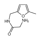 2-amino-N-((5-methylfuran-2-yl)methyl)acetamide结构式