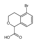 5-bromo-3,4-dihydro-1H-isochromene-1-carboxylic acid Structure