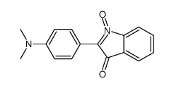 2-[4-(dimethylamino)phenyl]-1-oxido-indol-1-ium-3-one结构式