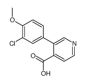 3-(3-chloro-4-methoxyphenyl)pyridine-4-carboxylic acid结构式