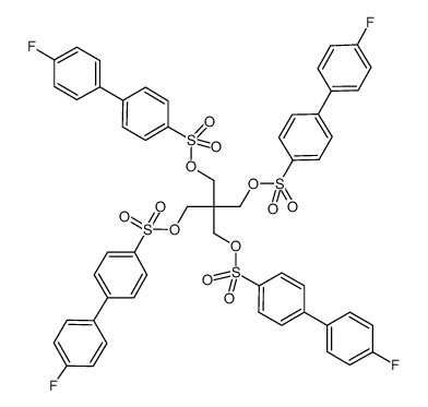 pentaerythritol tetrakis(4'-fluoro-4-biphenylsulfonate) Structure